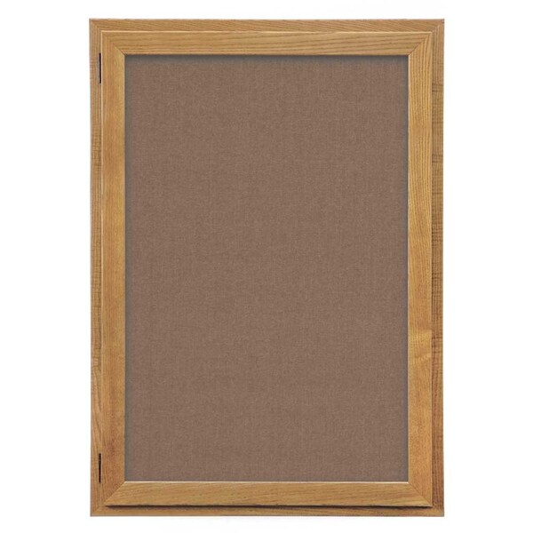 Outdoor Enclosed Combo Board, 72"x36", Black Frame/White Porc & Pearl